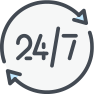 24/7 Emergency icon